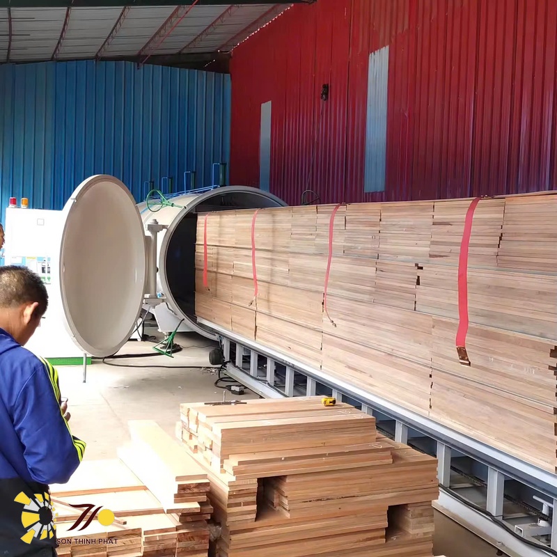 Máy sấy sơn gỗ
